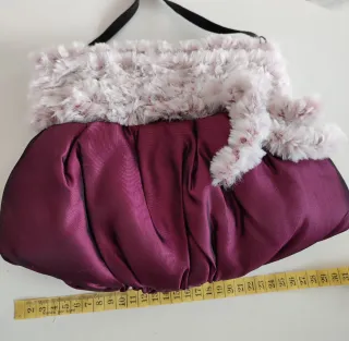 Borsa artigianale seta pelliccia sintetica