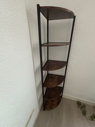 Estantería de esquina madera y metal