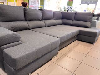 Rinconera gris con doble chaise longue