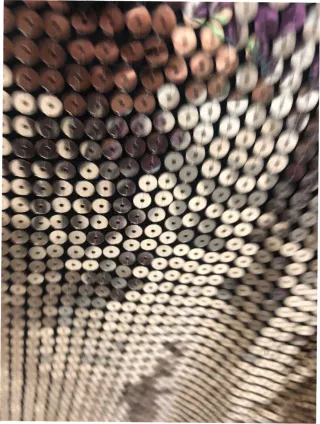 Vestido lentejuelas dorado y blanco