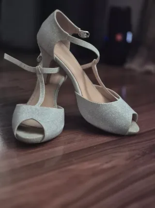 Zapatos de fiesta plateados Festissimo