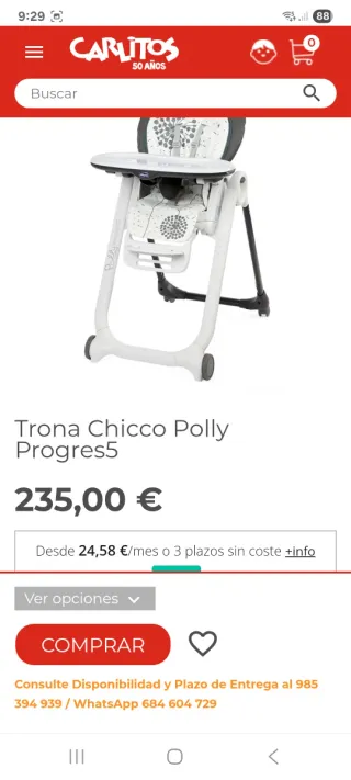 Silla evolutiva comer bebé Chicco