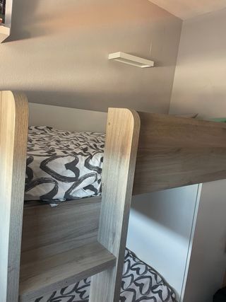 Cama Tren Litera Infantil con Armario