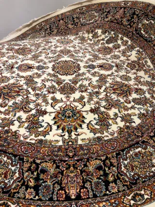 Alfombra redonda diseño floral