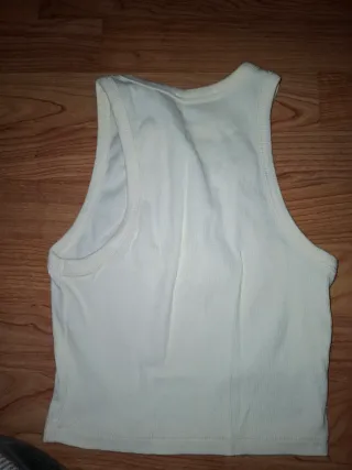 Pull&Bear Top Tirantes Blanco XS