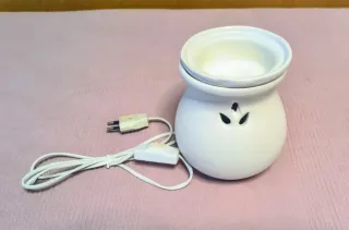 Lámpara Difusor Aromas Cerámica Blanca