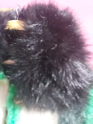 Precioso Abrigo largo de cuadros,verde.talla xxl