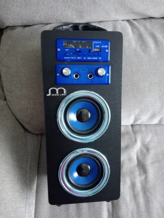 Altavoz Bluetooth MUSIC LIFE Negro/Azul