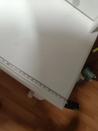 Tocador blanco de madera 70x40