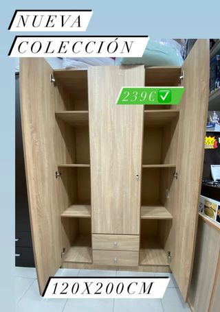 Armario 3 puertas 1.2m x 2m x 50cm