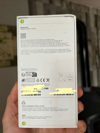 iPhone 17 Pro 512 GB Azul – Nuevo, precintado.