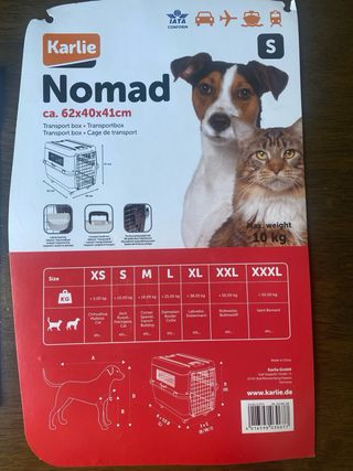 Transportín Perro Nomad Karlie 10kg Beige/Gris