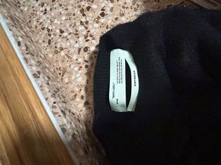 Felpa Off-White Taglia M Nero e Grigio