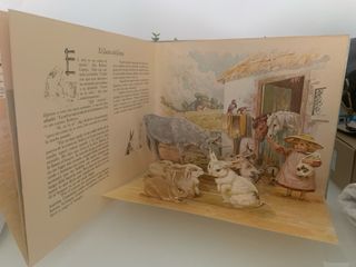 Cuentos de Animales Reproducción de Antiguo Libro