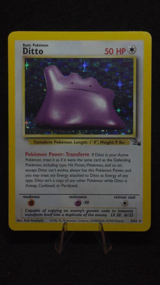 Pokemon Carta Ditto Fossil
