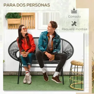 Banco con Reposabrazos Marco de Acero max 260kg