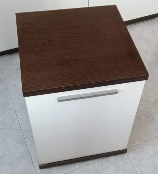 Mueble de salón madera y cristal