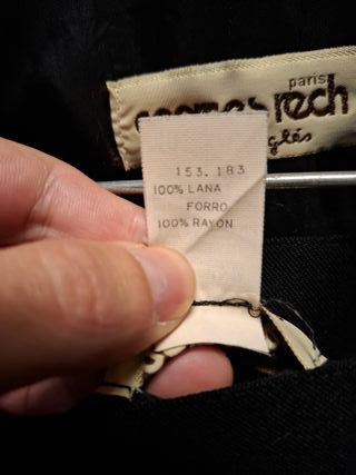 Conjunto Vintage Georges Rech Paris Negro