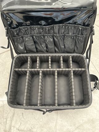 Estuche de maquillaje organizador negro