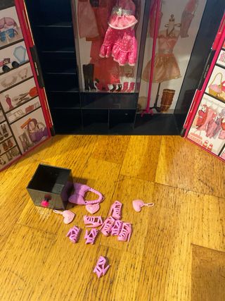 2 Armarios Maleta Barbie Rosas