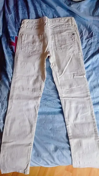 Pantalón vaquero blanco (Blanco)