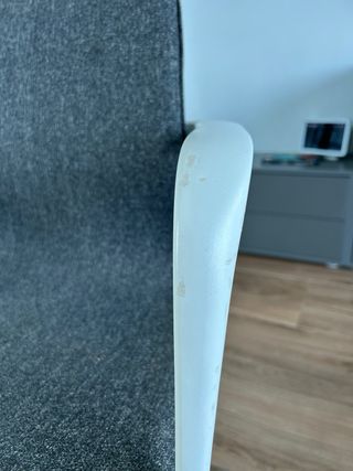 Silla Escritorio IKEA LÅNGFJÄLL Gris/Blanco