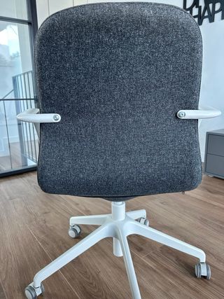 Silla Escritorio IKEA LÅNGFJÄLL Gris/Blanco
