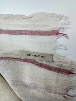 Burberry Bufanda fina pañuelo ligero de lana/seda