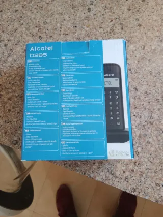 Teléfono Inalámbrico Alcatel D285 Negro