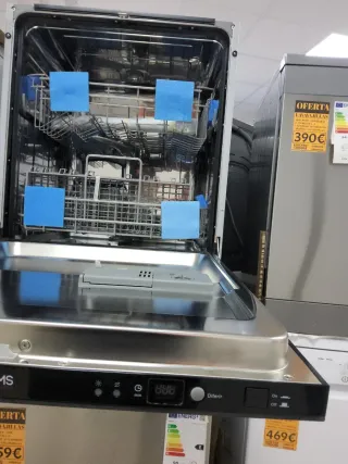 Lavavajillas Kroms Line Cristal Negro