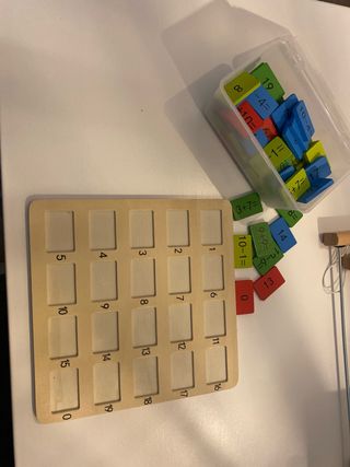 Pack juego sumas y restas + ábaco