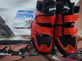 Zapatos Ciclismo Spiuk Rojo/Negro Talla 46