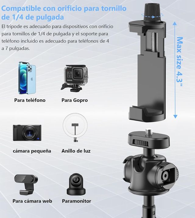 NUEVO - Palo Selfie Trípode Móvil 152cm