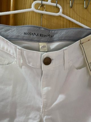 Pantalón Flare Blanco  Banana Republic