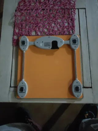 Báscula de baño digital naranja