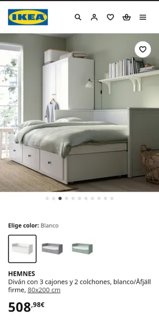 Sofá Cama Diván IKEA Hemnes