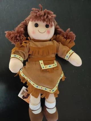 Muñeca de tela artesanal Le Tate 40 cm