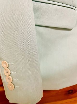 Americana blazer CELOPMAN verde pastel Talla M.