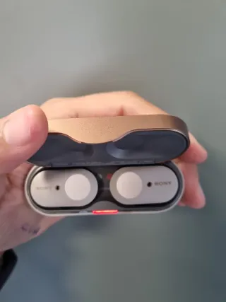 Auriculares Sony Beige y Dorado