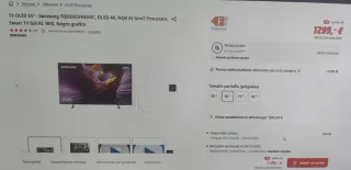 TV Samsung OLED 65 S85F Precintada. Leer envío