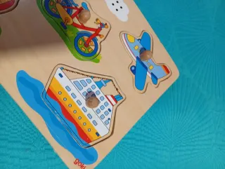 Puzzle madera vehículos para bebés