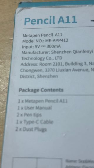 Metapen A11 Lápiz para iPad Apple iPad 11gen A16