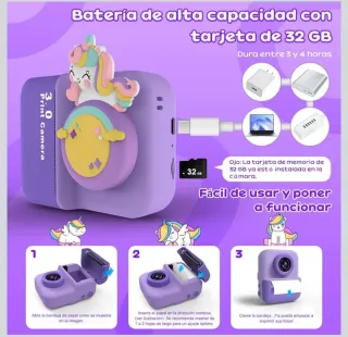 Cámara Infantil Instantánea 20MP