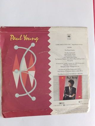 LOTE 2 Vinilos Singles 7 Paul Young