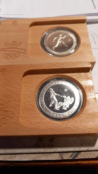 Monedas Plata Olimpiadas Barcelona 92