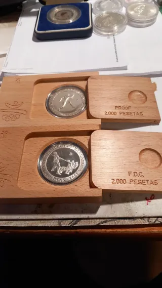 Monedas Plata Olimpiadas Barcelona 92