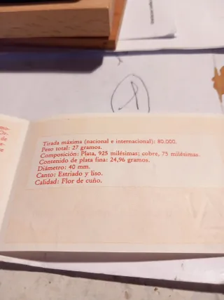 Monedas Plata Olimpiadas Barcelona 92