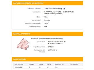 Local comercial en venta en Algemesí