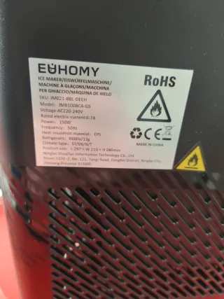 Máquina de hielo EUHOMY