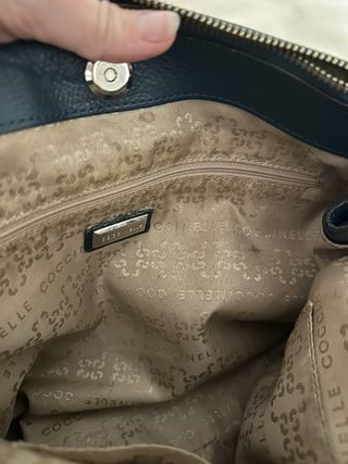 Bolso de mano color verde azulado